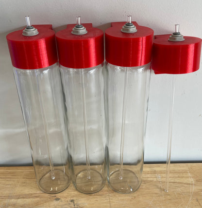 Voss 800ml Dosing Lids w ¼ JG fitting Wall Mount - hardware only